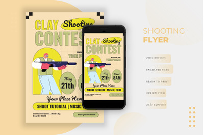 Clay Shooting Contest - Flyer