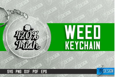 Weed Keychain SVG | Marijuana SVG | 420 Cannabis SVG Design