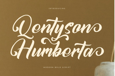 Qentyson Humberta - Modern Bold Script