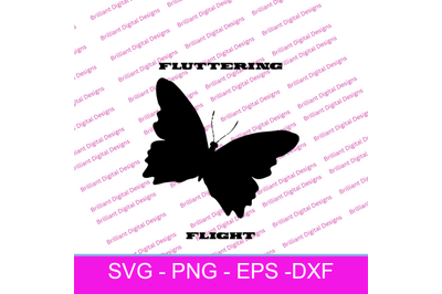 BUTTERFLY  FLUTTERING FLIGHT SVG