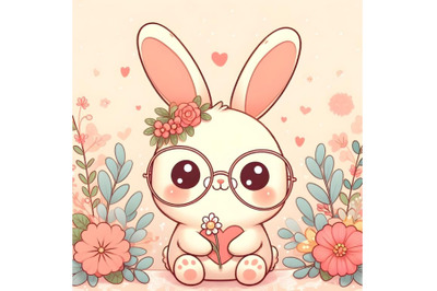 Bunny with Glasses