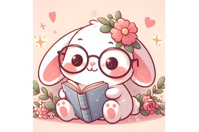 Bunny with Glasses