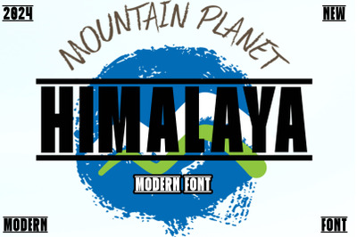 Himalaya Modern serif font