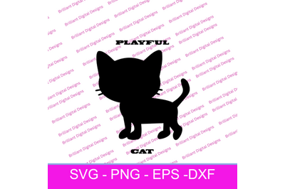CAT  PLAYFUL CAT SVG
