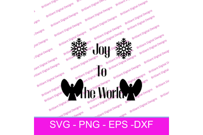 CHRISTMAS TEXT  JOY TO THE WORLD SVG