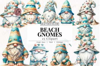 Beach Gnomes Clipart