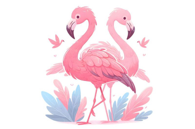 Artistic Pink Flamingo