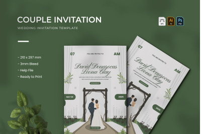Couple - Wedding Invitation