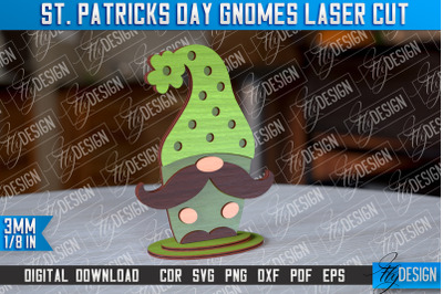 St. Patricks Day Gnomes Laser Cut | Laser Cut Design | CNC Files