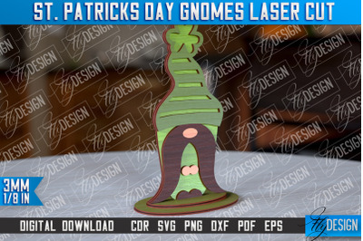 St. Patricks Day Gnomes Laser Cut | Laser Cut Design | CNC Files