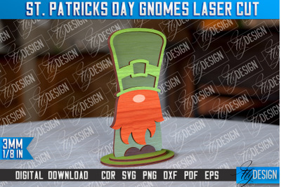 St. Patricks Day Gnomes Laser Cut | Laser Cut Design | CNC Files