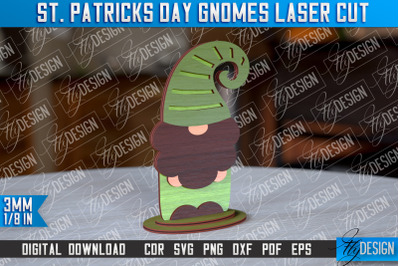 St. Patricks Day Gnomes Laser Cut | Laser Cut Design | CNC Files