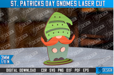 St. Patricks Day Gnomes Laser Cut | Laser Cut Design | CNC Files