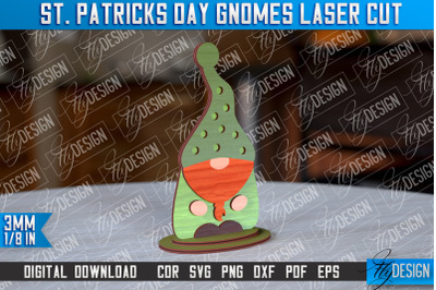 St. Patricks Day Gnomes Laser Cut | Laser Cut Design | CNC Files