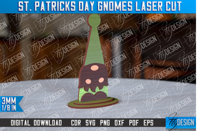 St. Patricks Day Gnomes Laser Cut | Laser Cut Design | CNC Files