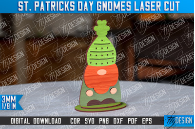 St. Patricks Day Gnomes Laser Cut | Laser Cut Design | CNC Files