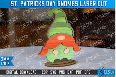 St. Patricks Day Gnomes Laser Cut | Laser Cut Design | CNC Files