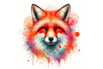 Portrait of a red fox