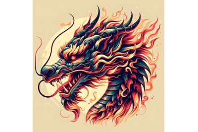 Chinese dragon head