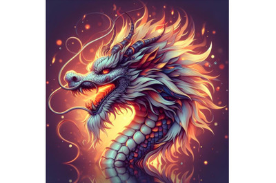 Chinese dragon head