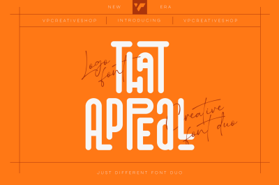 That Appeal - creative font duo