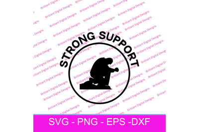 CIRCLE ICON FATHER  STRONG SUPPORT SVG
