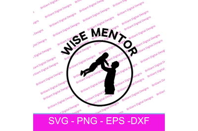 CIRCLE ICON FATHER  WISE MENTOR SVG