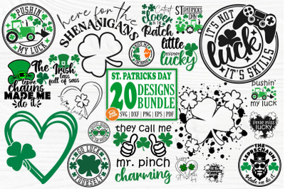Kids St Patricks Day SVG Bundle | St Patricks Day Svg | Shamrock Svg