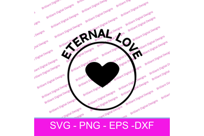CIRCLE ICON LOVE  ETERNAL LOVE SVG