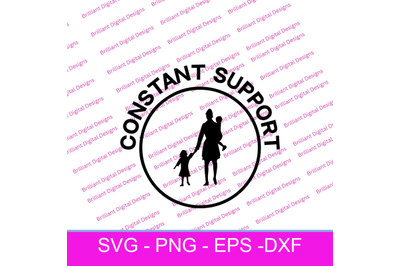 CIRCLE ICON MOTHER  CONSTANT SUPPORT SVG