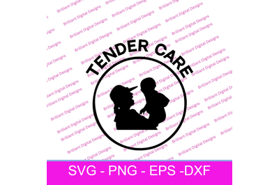 CIRCLE ICON MOTHER  TENDER CARE SVG