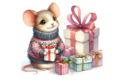 Mouse in a sweater