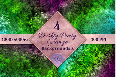 Darkly Pretty Grunge Backgrounds 2 - 4 Images