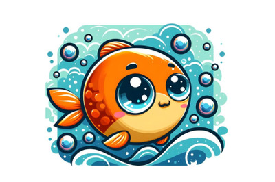 a cute fish with big eyes