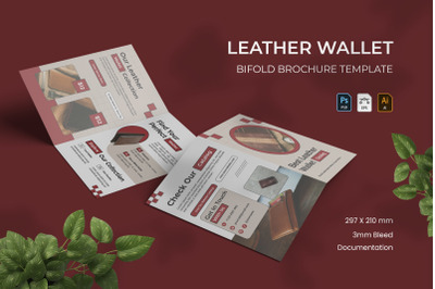 Leather Wallet Catalog - Bifold Brochure