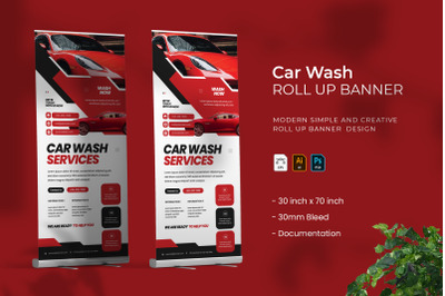 Car Wash - Roll Up Banner