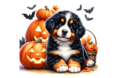 Bernese mountain dog puppy