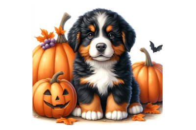 Bernese mountain dog puppy