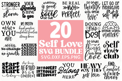 Self Love SVG Bundle