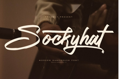 Sockyhat - Modern Handbrush Font