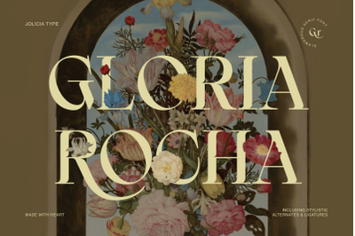 Gloria Rocha | Glamorous Serif Font