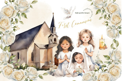 Holy Communion Christening Clipart