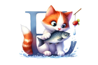 Cat Cat got a fishgot a fish