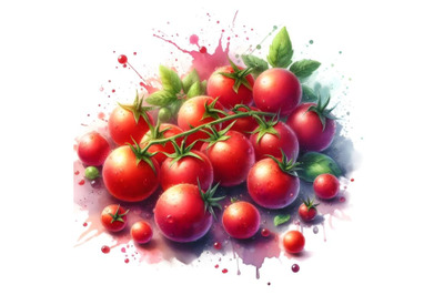 Red cherry tomatoes