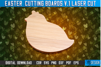 Easter Cutting Boards | Bunny Laser Cut | Easter Design v.1