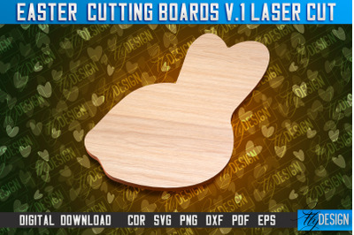 Easter Cutting Boards | Bunny Laser Cut | Easter Design v.1