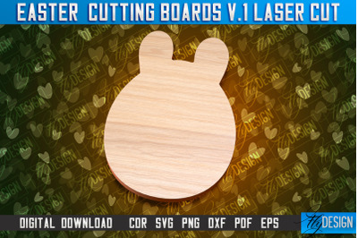 Easter Cutting Boards | Bunny Laser Cut | Easter Design v.1