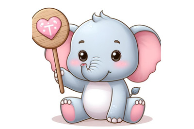 Cute adorable baby elephant