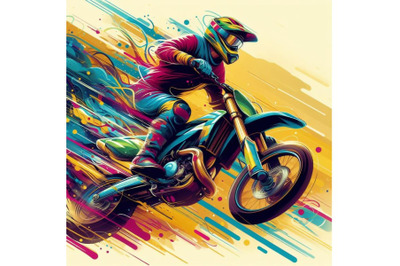 artwork motocross illustration