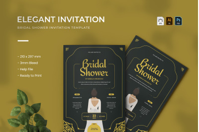 Elegant - Bridal Shower Invitation